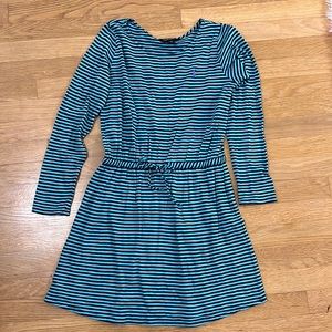 Girls striped long sleeve Ralph Lauren dress, size L (12-14)